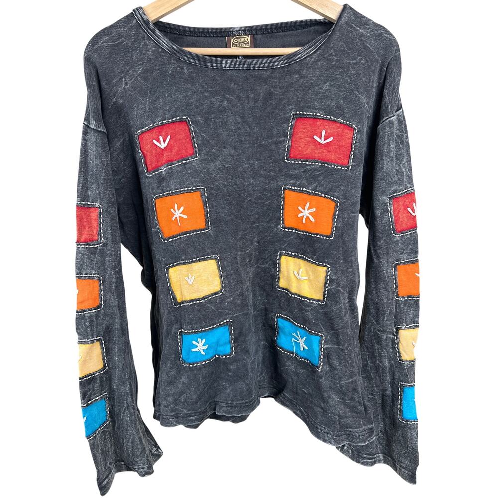 Kyber Outerwear L XL Multi-color Patchworks Long sleeve Shirt